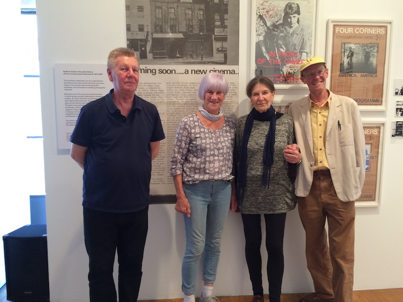 Group photograph of four filmmakers 