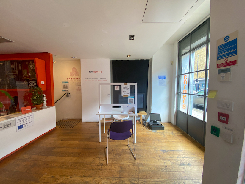 Four Corners and Labyrinth reception area.